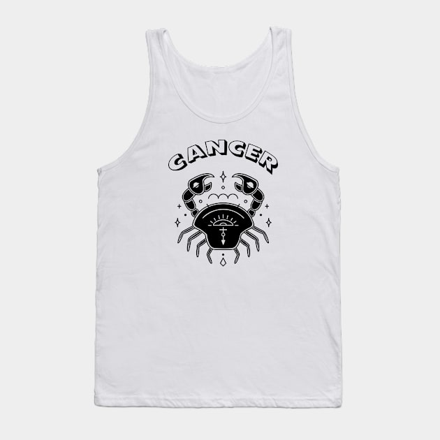 Cancer Astrology Sign Tank Top by GPrez Designs